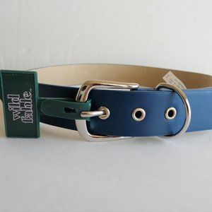 Wild Fable Blue Faux Leather Belt Women's Size Small NWT